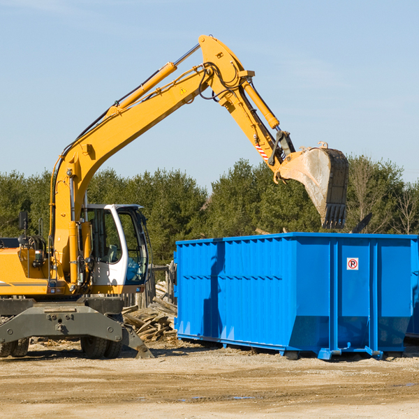 are there any restrictions on where a residential dumpster can be placed in Lower Augusta